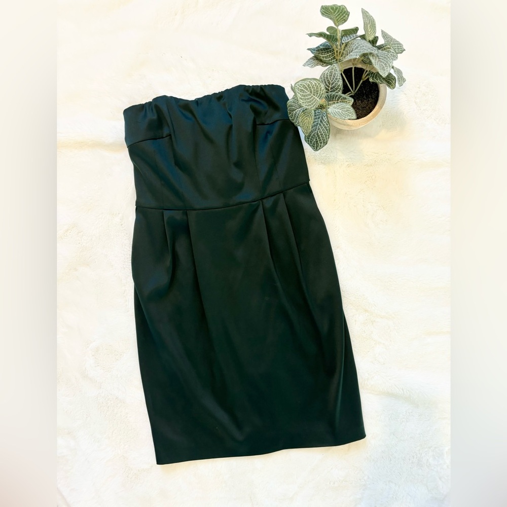 Express Design Studios Satin Strapless Dress